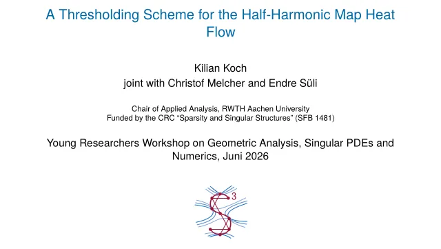 Thresholding Scheme for the Half-Harmonic Map Heat Flow – first slide